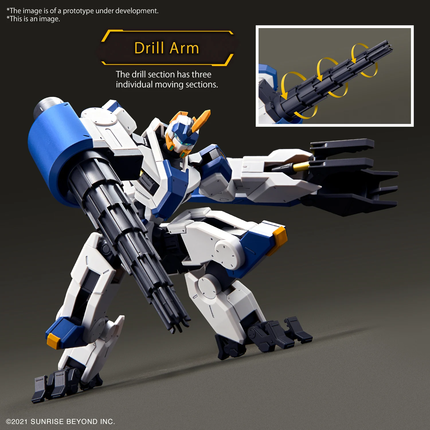 MAILeS Byakuchi (Drill & Claw Arm) AMAIM Model Kit High Grade HG 1/72