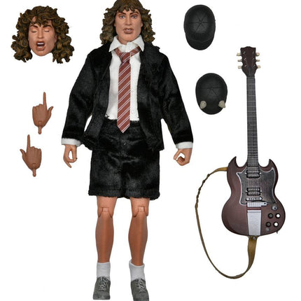 AC/DC Figurka w ubraniu Angus Young (Autostrada do piekła) 20cm NECA 43270