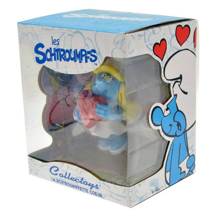 Schlumpfine mit Hertz The Smurfs Collection Statue Smurfette Holding A Heart 15 cm